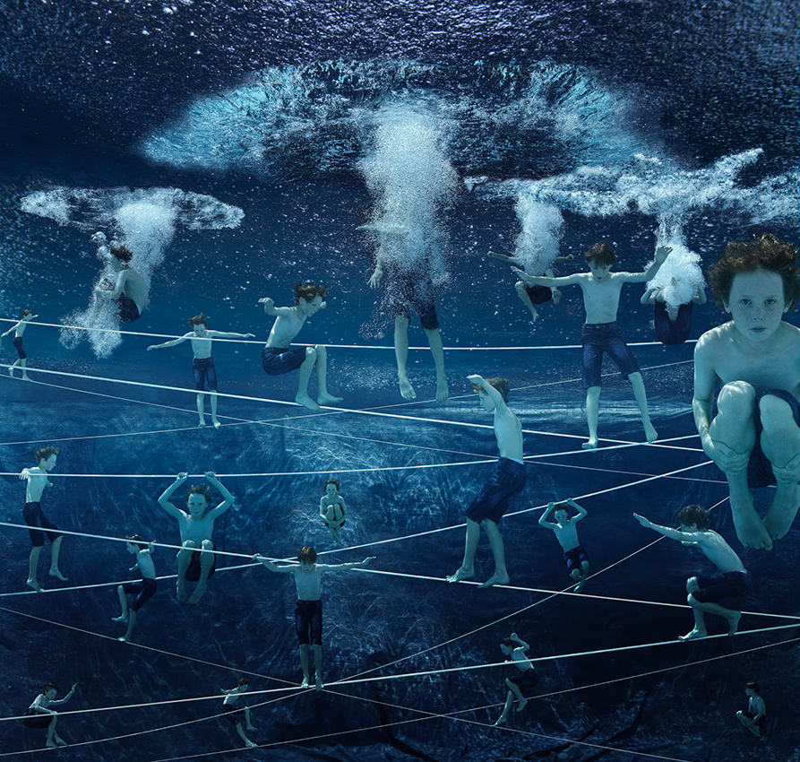 «Das Netz – Jonas» | 126cm x 120cm | © Gaby Fey